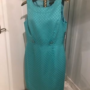 Tahari Tiffany Blue Career Dress